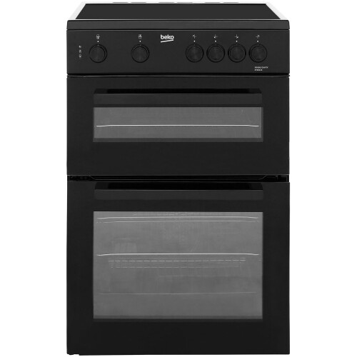 Beko Beko KTC611K 60cm Electric Cooker with Ceramic Hob - Black - A Rated