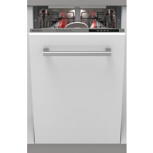 Sharp QW-NS14I49EX-EN Fully Integrated Slimline Dishwasher – Silver, 10 Place Settings, 5 Programmes, Active Ventilation Drying, E Energy Rated