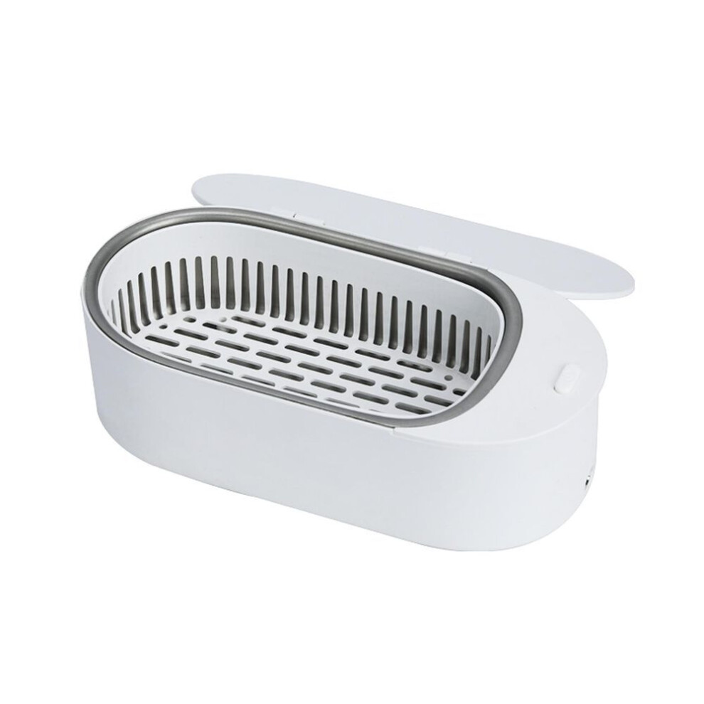 (white, EU Plug) 500ml Ultrasonic Cleaner Household Watch Eyeglasses Cleaning Machine Jewelry Makeup Brush Toothbrush Cleaning Instrument