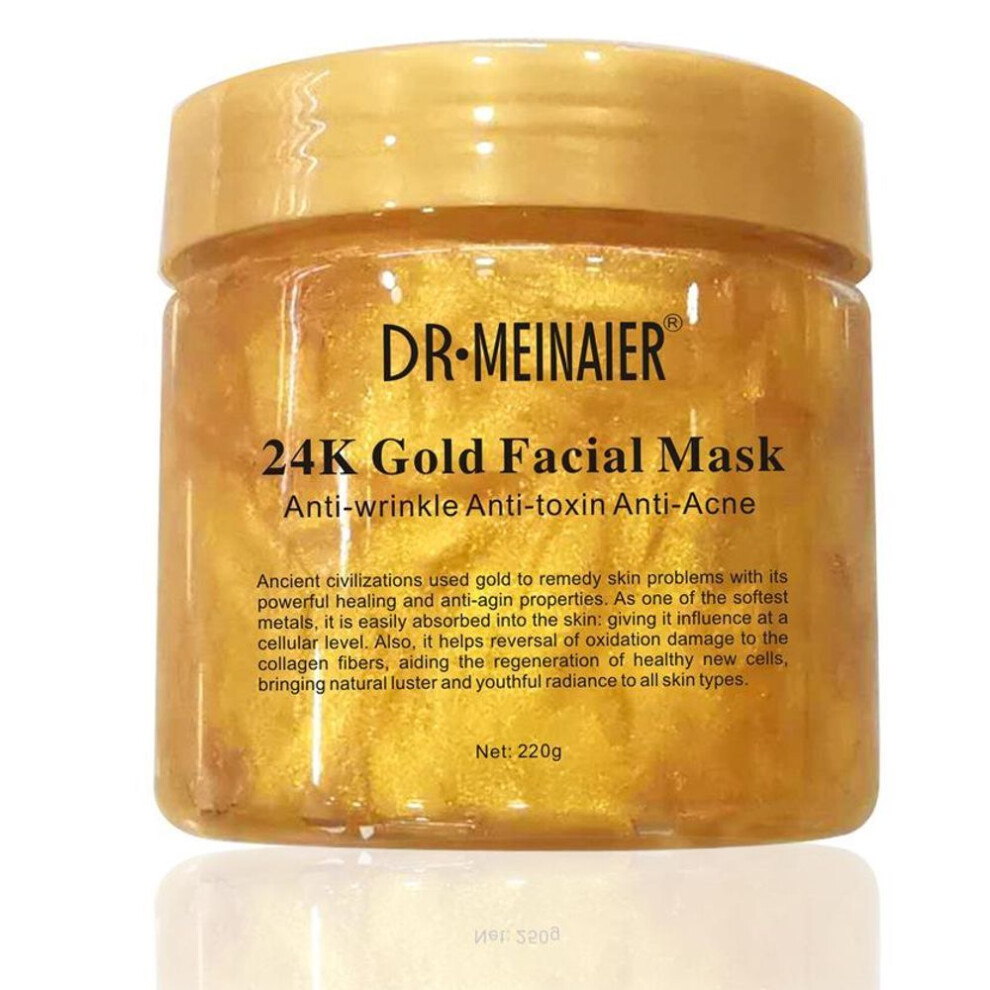 (gold, 250g) 220g 24k Gold Collagen Face Mask Exfoliating Hydrating Face Gold Mask, Face Moisturizer, Facial Mask Face Cream