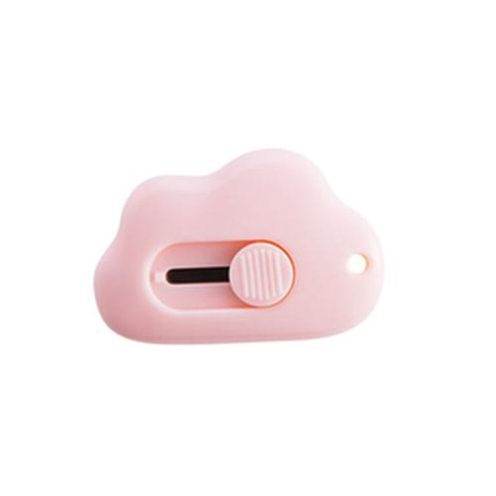 (pink) Cute Rabbit Cloud Color Mini Portable Utility Knife Paper Cutter Cutting Paper Razor Blade Office Stationery Cutting Supplies