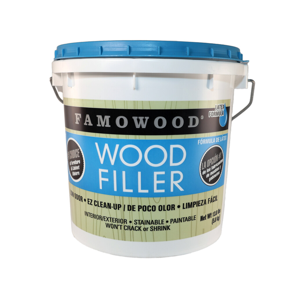 (Natural) Famowood Latex Wood Filler Large 5.8Kg Tub 076818021261