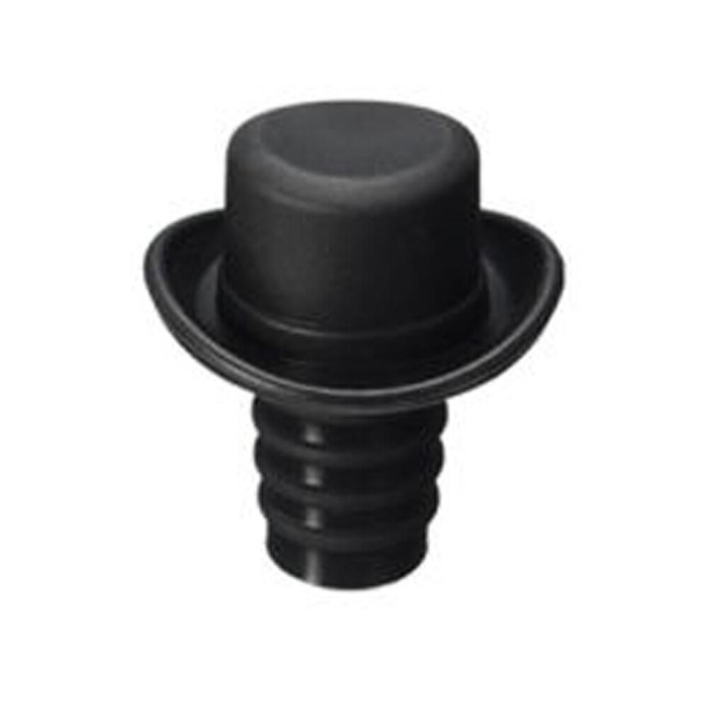 (black) 1pc Silicone Bottle Stopper For Bottles Cap Wine Cork Wine Pourer Stopper Silicone Caps Cute Top Hat Fresh-keeping Gel Cork Bar