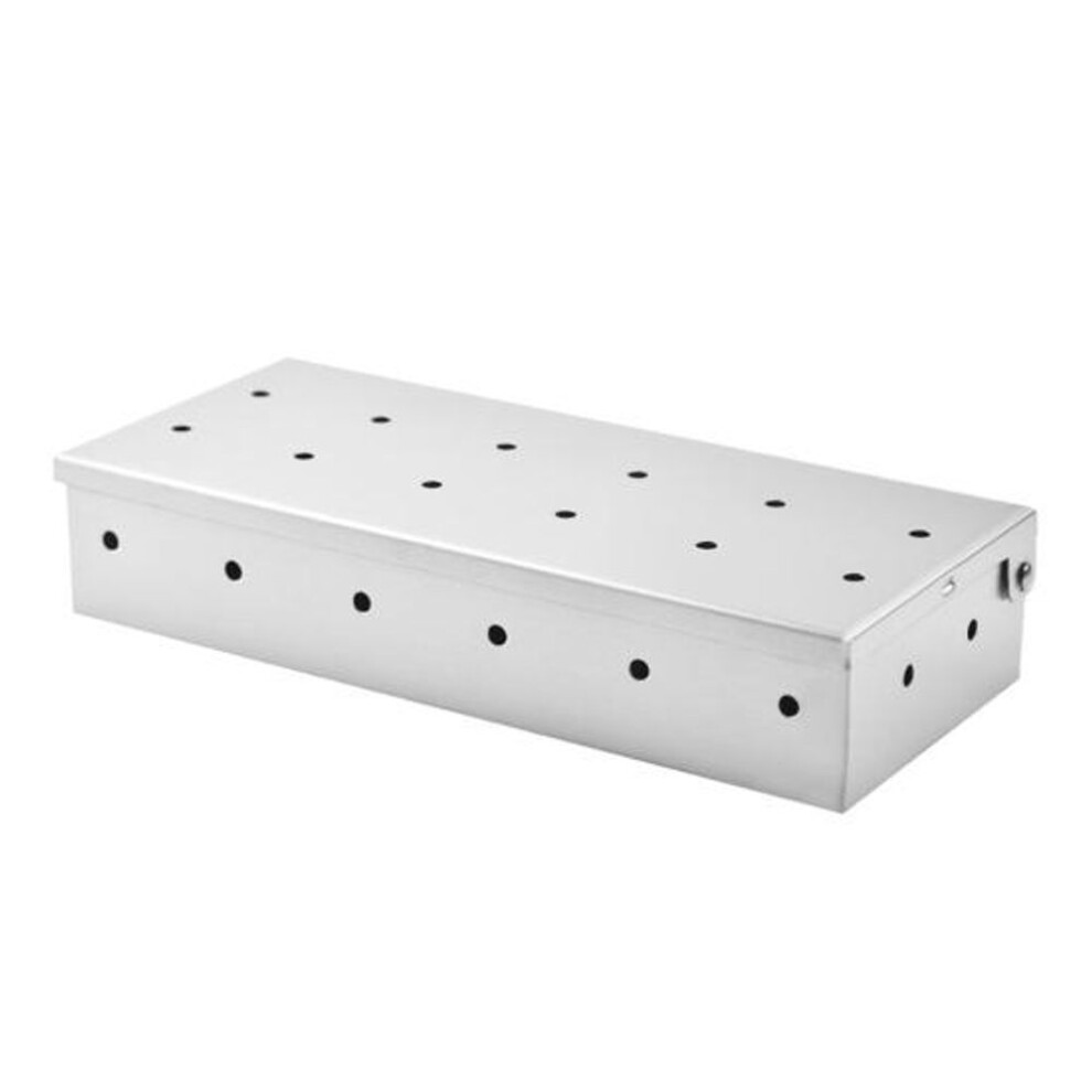 Stainless Steel Outdoor Box Grilling Smoke Producer Accessory On Gas/charcoal Grills Cooking Fumigation For Home Patio Barbecue