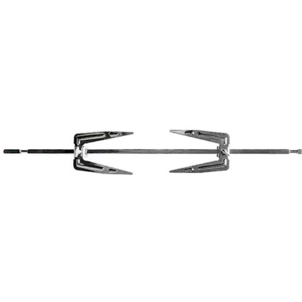 (as the picture, A) Roast Fork Adjustable Rust-proof Stainless Steel Chicken Meat Grilled Rack For Home