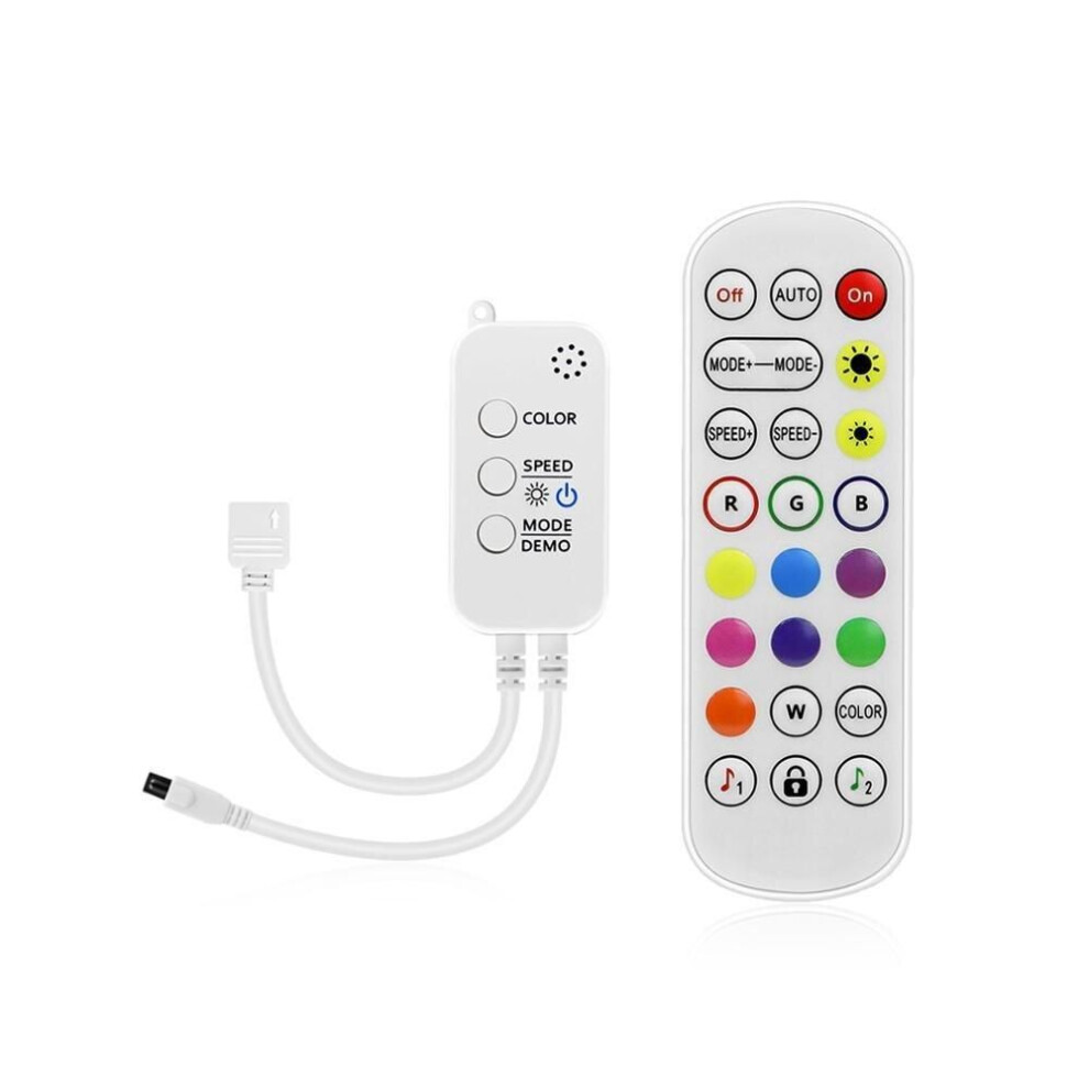 (as the picture) 1 Split To 1/2 Led Controller Music Bluetooth Led Tape Rgb Controller Smart Phone App Control Led Remote For 5050 Led Strip