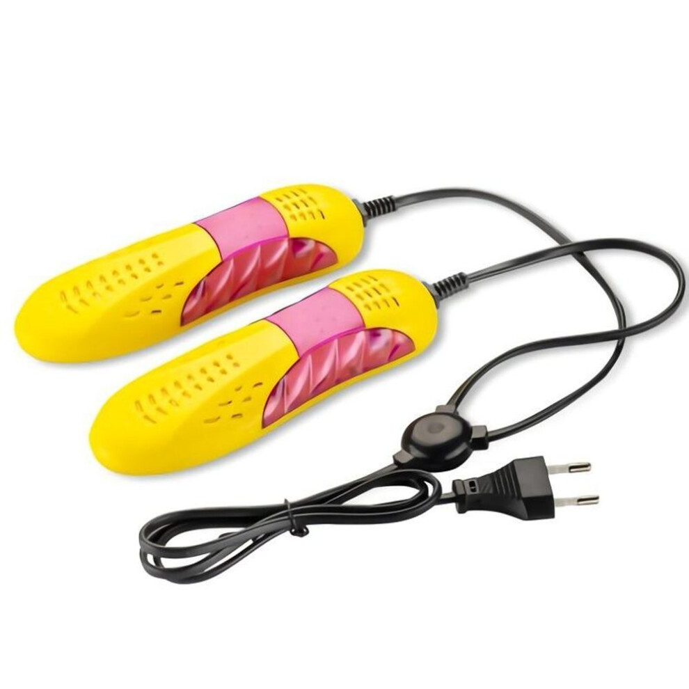 (yellow, US Plug) Winter Uv Shoe Dryer Foot Protector Boot Smell Deodorant Dehumidify Device Shoes Heater Dryer Winter Shoes Drying Machine