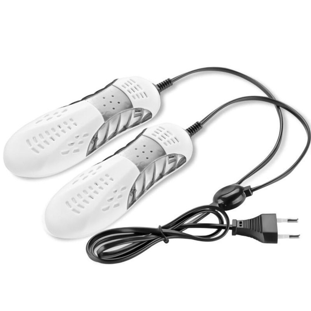 (white, US Plug) Winter UV Shoe Dryer Foot Protector Boot Smell Deodorant Dehumidify Device Shoes Heater Dryer Winter Shoes Drying Machine