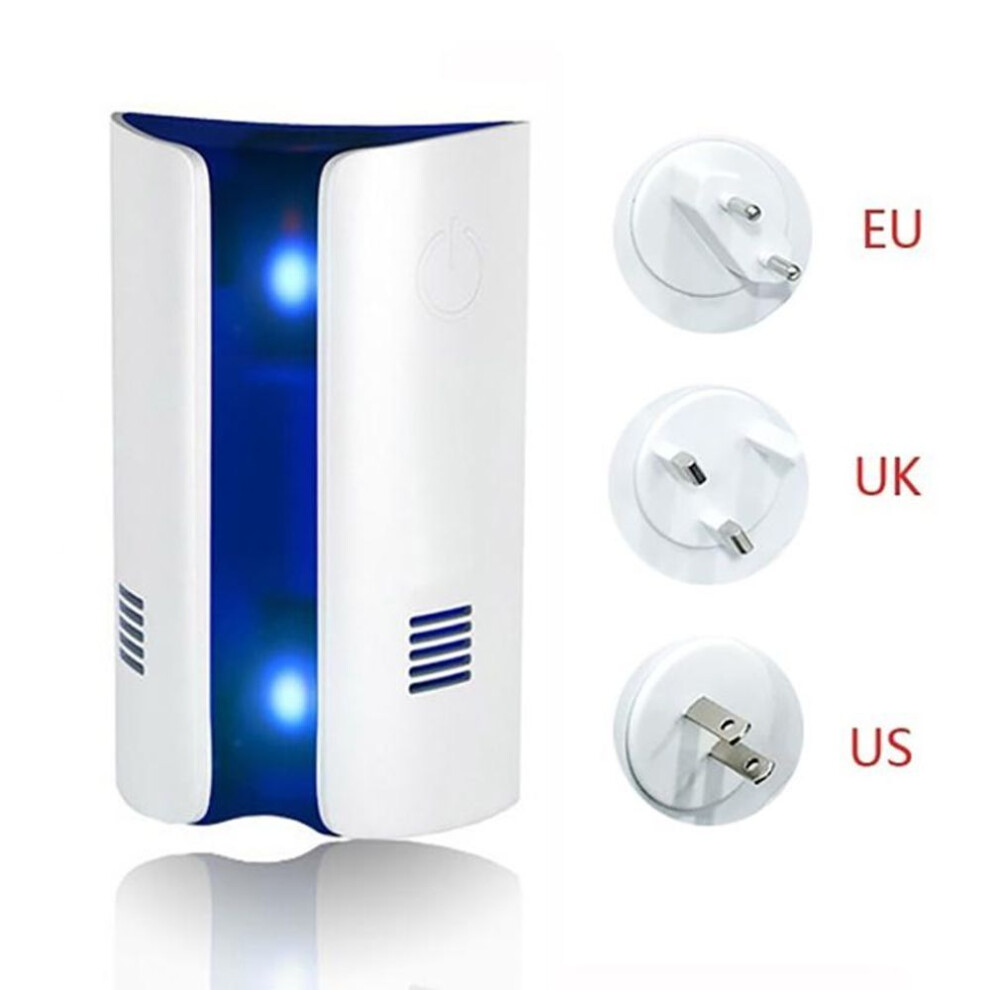 (1pcs-UK) Electronic Ultrasonic Multi-function Pest Repeller Repels Mice Bed Bugs Moths Spiders Mosquitoes Insect Killer Eu/us/uk Plug