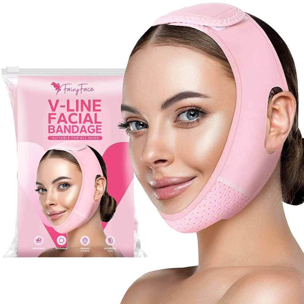 (1PCS) Facial Strap, V Line Lifting Chin Strap, Double Chin Reducer Face Lifting Belt Bandage Cheek V Shape Lift Up Thin Strap Neck Compression