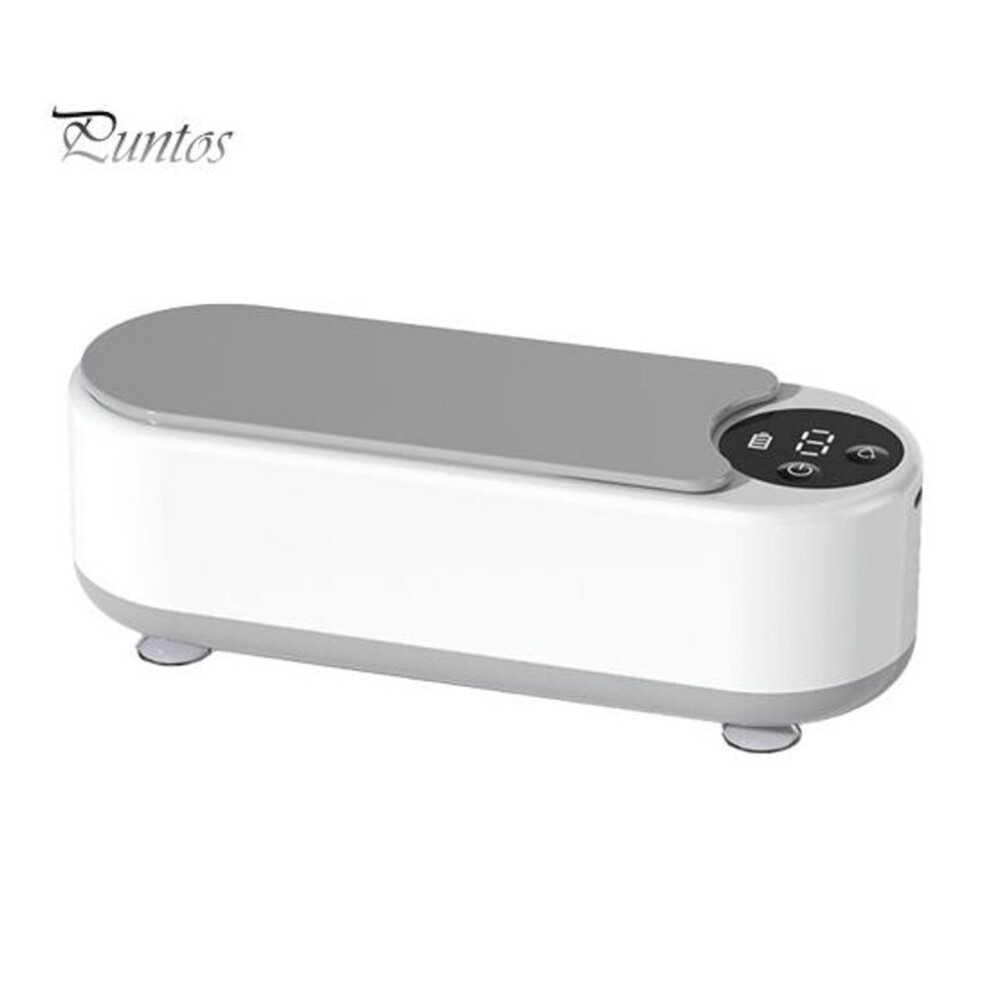 (white) 300ml Ultrasonic Cleaner 45KHZ Deep Cleaning Low Noise High Frequency Washing Machine for Eye Glasses Ring Earring Necklaces Watch Strap