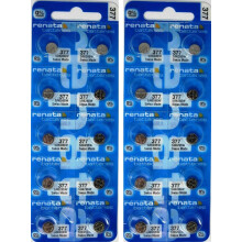 Renata 377 SR626SW Batteries - 1.55V Silver Oxide 377 Watch Battery (20 Count)