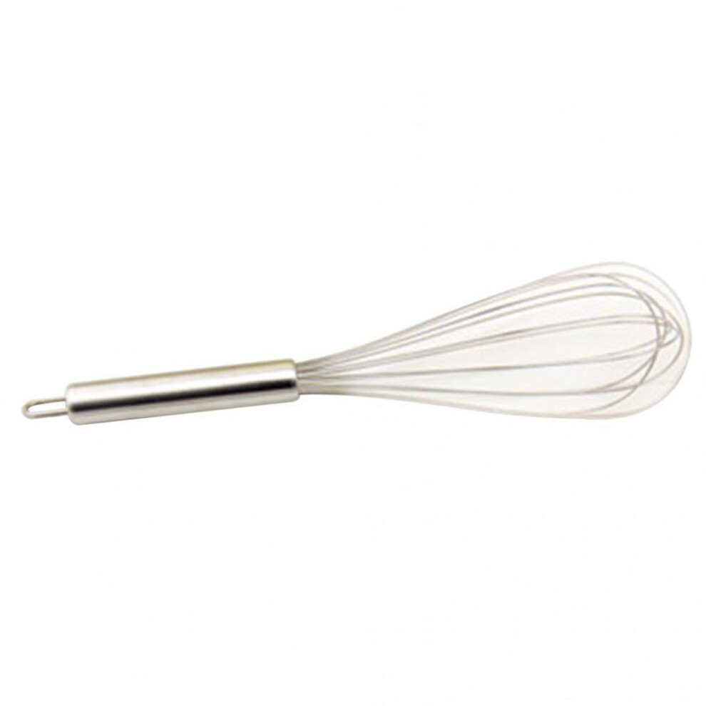 (as the picture, 12 inches) 8/10/12inches Stainless Steel Balloon Wire Whisk Egg Beater Mixer Baking Utensil