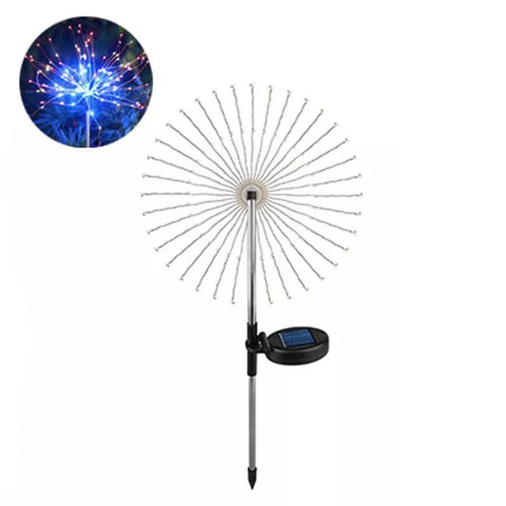 (multicolor, 1PCS-120LED) 150led Solar Garden Lights Outdoor Solar Firework Lights Solar  Lights Copper Wire Stake Landscape Lights For Pathway Backyard Christmas Decoration