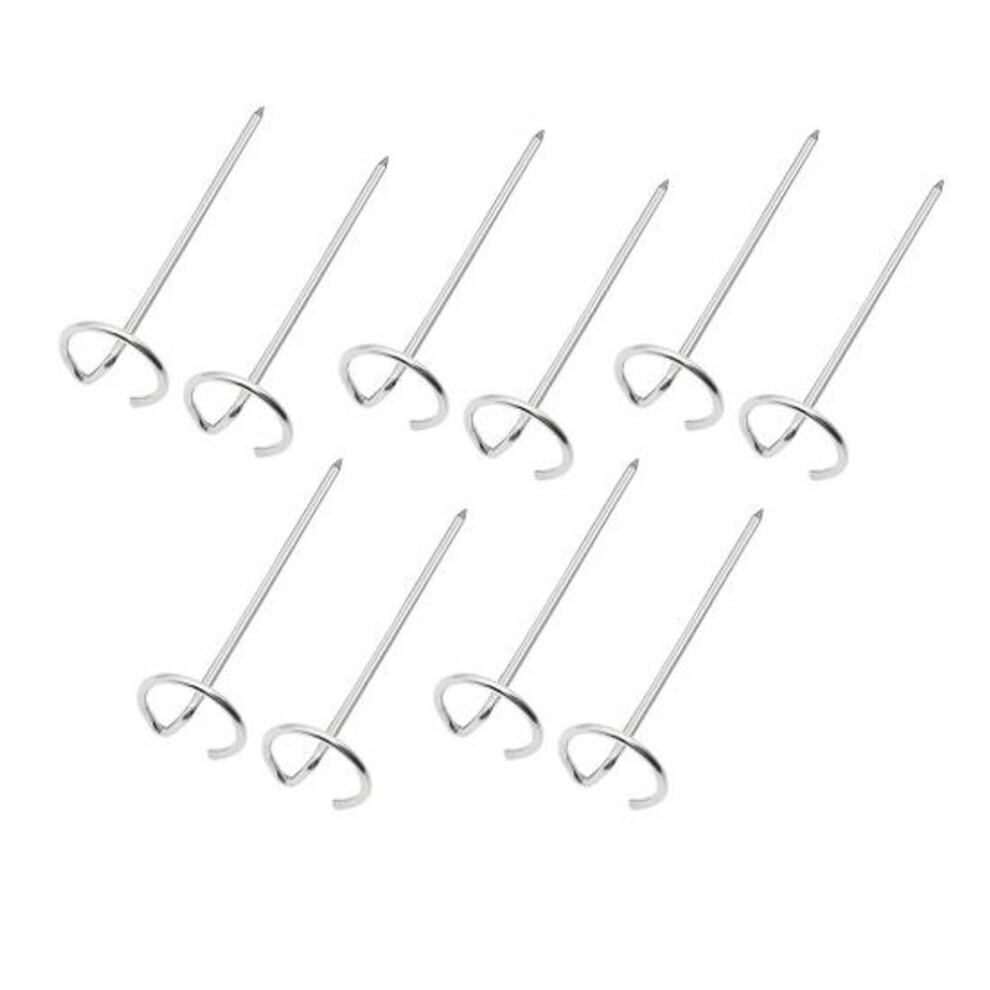 (10 pcs) Yousheng 10pcs Barbecue Stick Vertical Skewer Grill Evenly Cooked With Stand Base Stainless Steel Stick For Grilling Steak Chicken Fish