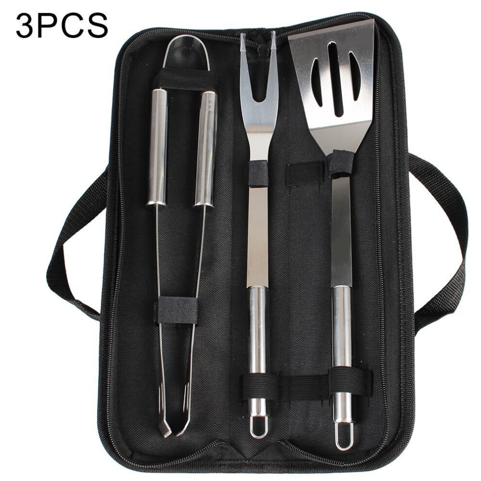 (3pcs) Barbecue Tool Set Spatula Fork Tongs Knife Brush Skewers Stainless Steel Barbecue Utensil 3/9/20 Pcs Bbq Tools Set For Camping Outdoor