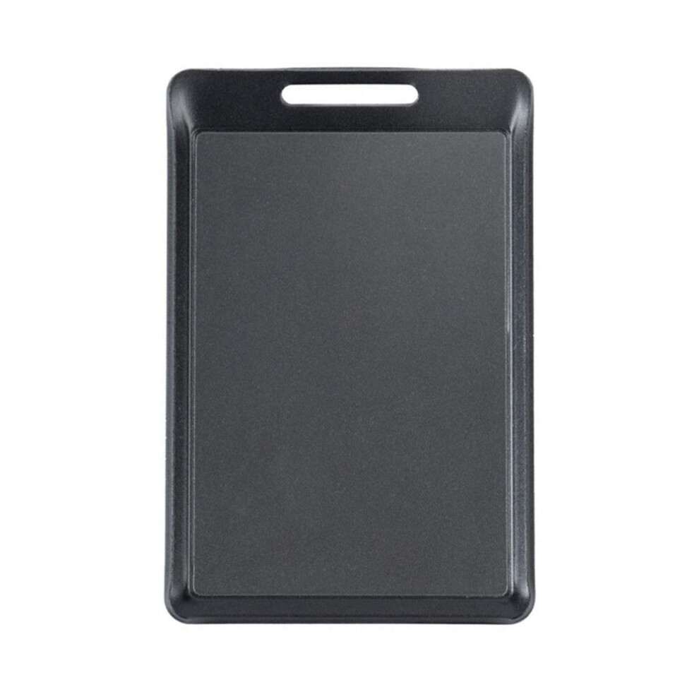 (black) Mini Bbq Grill Pan With Non-stick Coating Ultra-light Barbecue Griddle Plate Barbecue Tray For