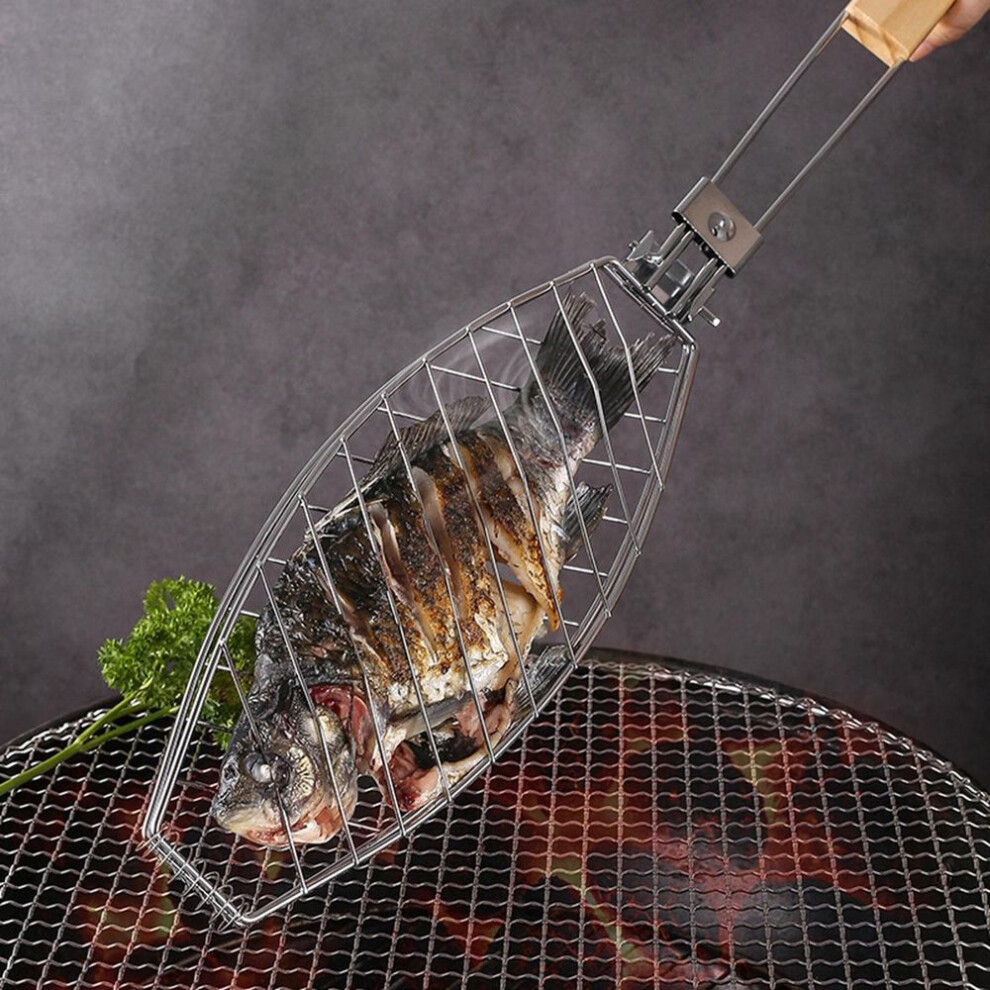 Basket Grill Accessories Folding Portable for Outdoor BBQ Picnic