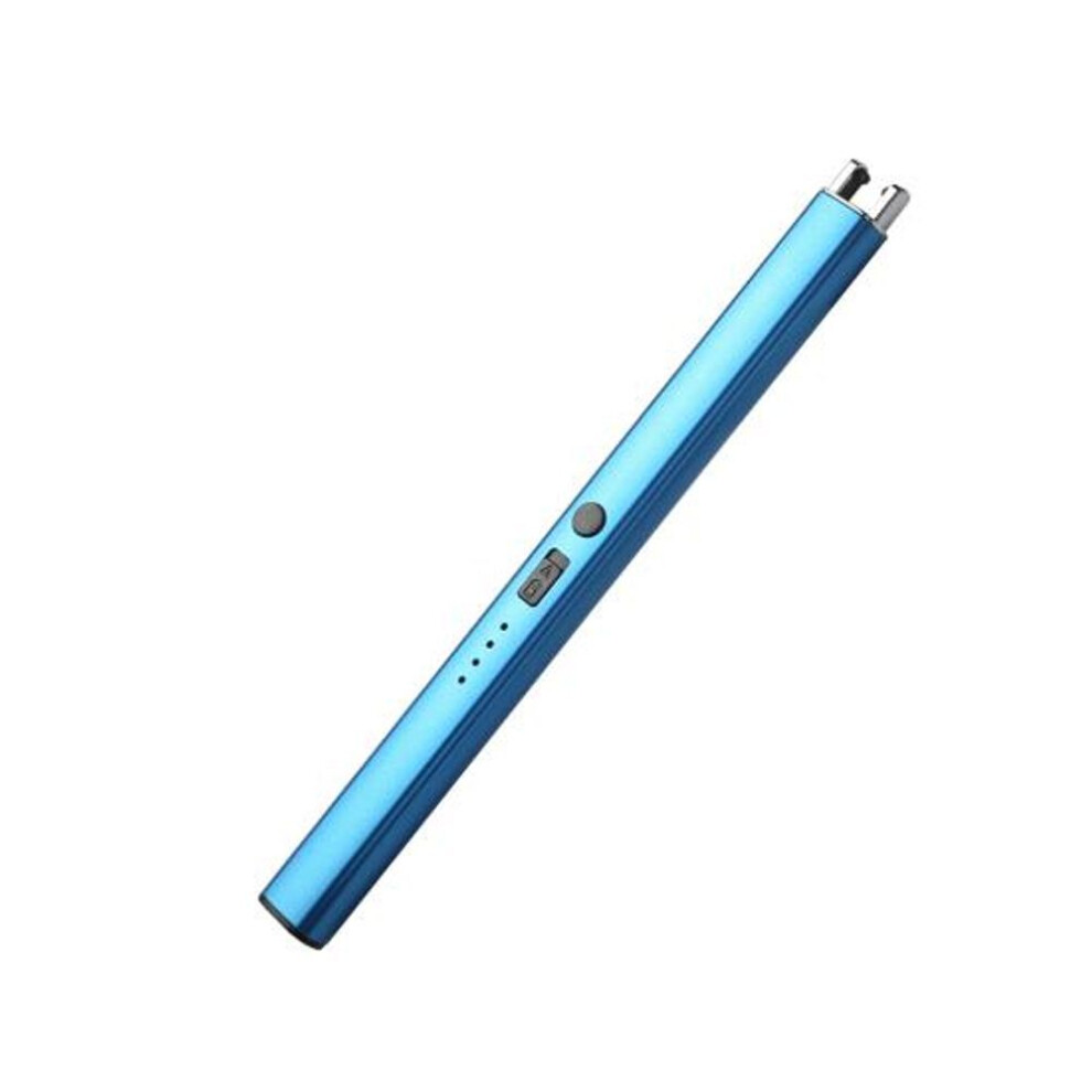 (blue) Electric Rechargeable Igniter Windproof Compact Size Portable Barbecue Stove Igniter Camping Accessories