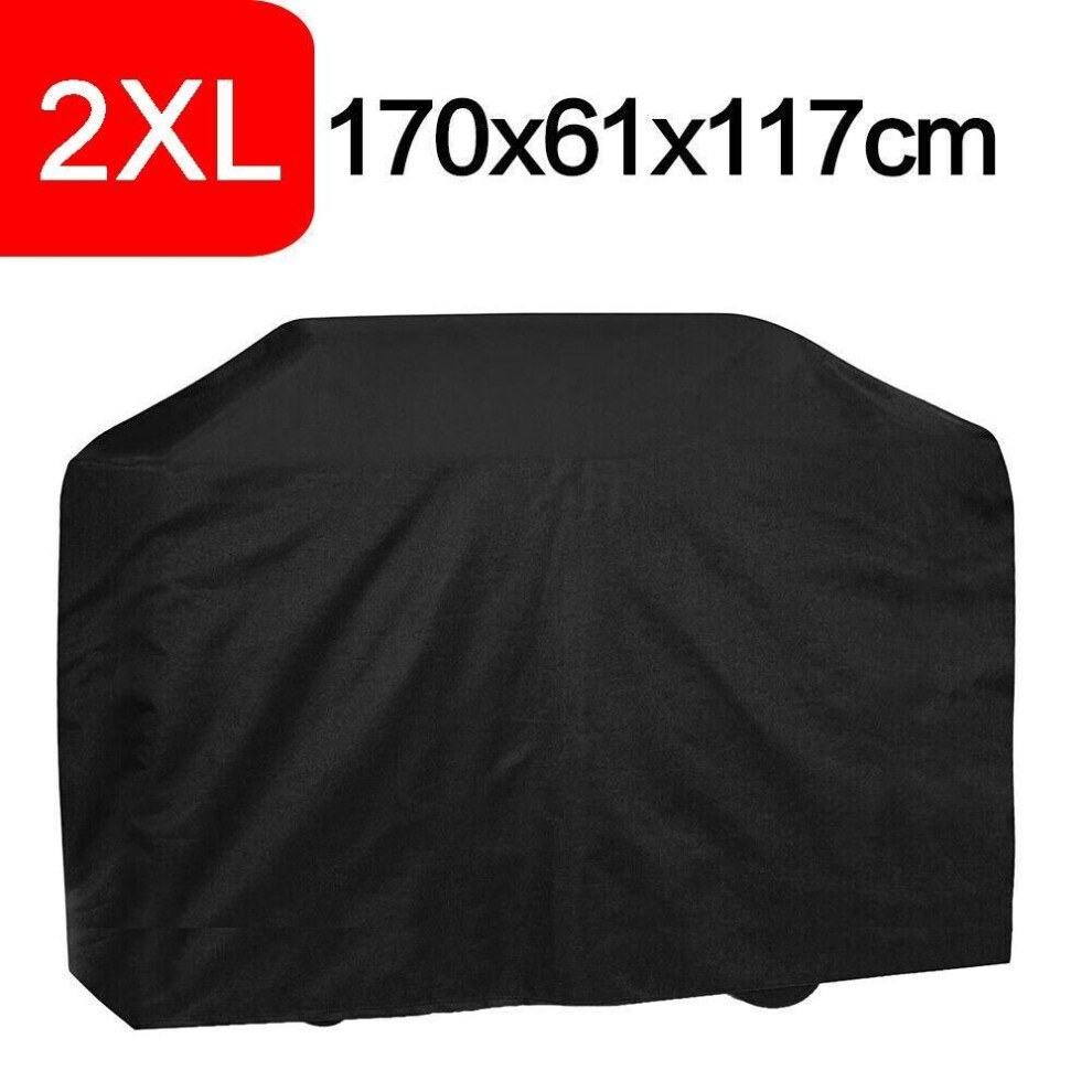 (2XL) XS-XXXL BBQ Covers Heavy Duty Waterproof Patio Barbecue Gas Smoker Grill Garden