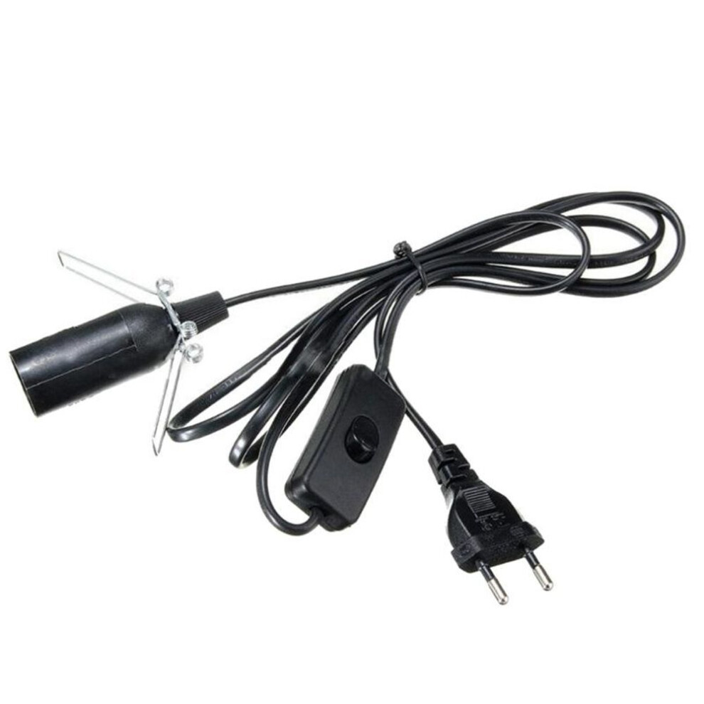 Salts Lamp Cord Hanging Lantern Cord Cable 5.9Ft with E14 Socket On/Off Button Pendant Lighting EU Plush Lamp Cord