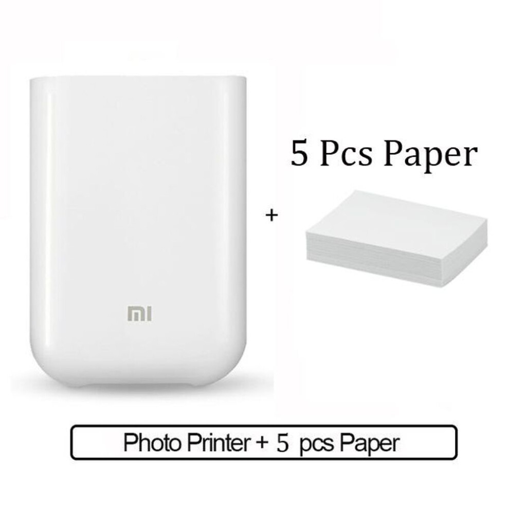(Set 1) Xiaomi Pocket Portable Mini Photo Printer Ar Technology / Multiple Connection