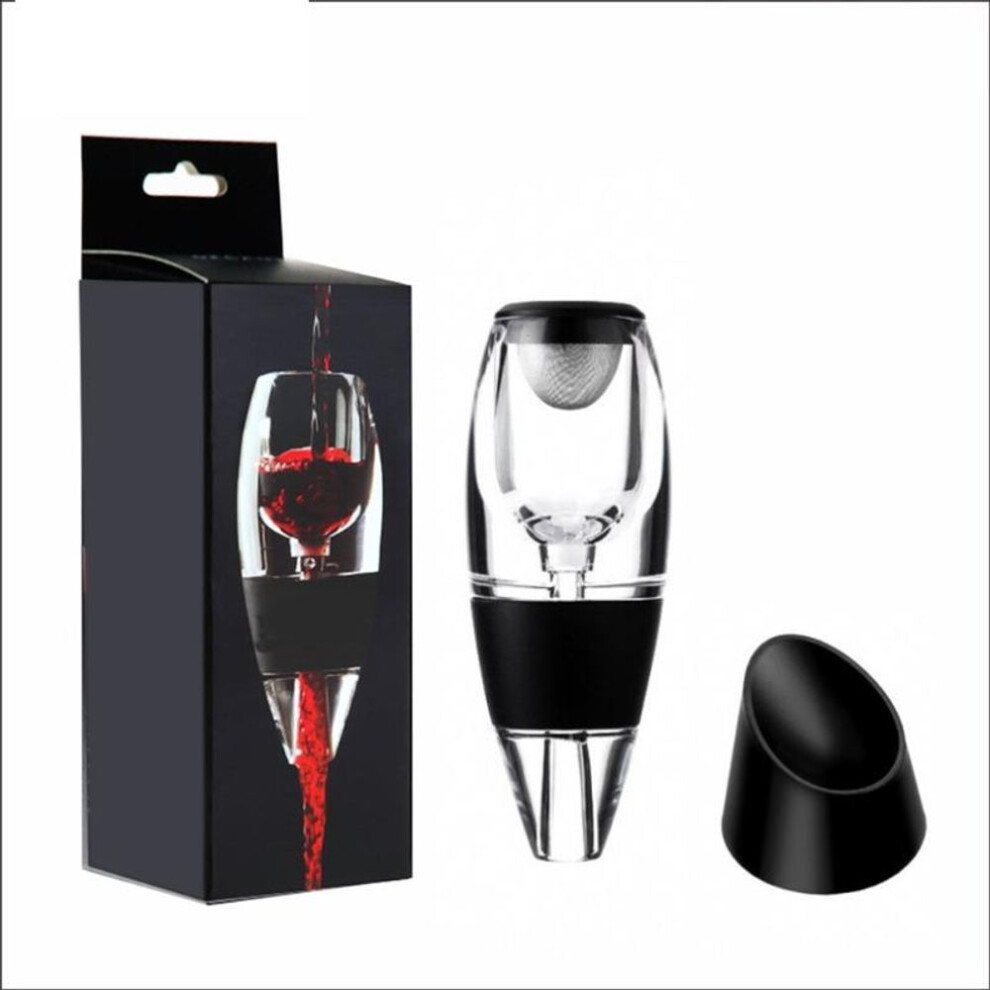 (as the picture) Wine Aerator Pourer With Wine Vacuum Stopper Classic Diffuser Spout For Wine Bottle Instant Wine Aerators With No Spill