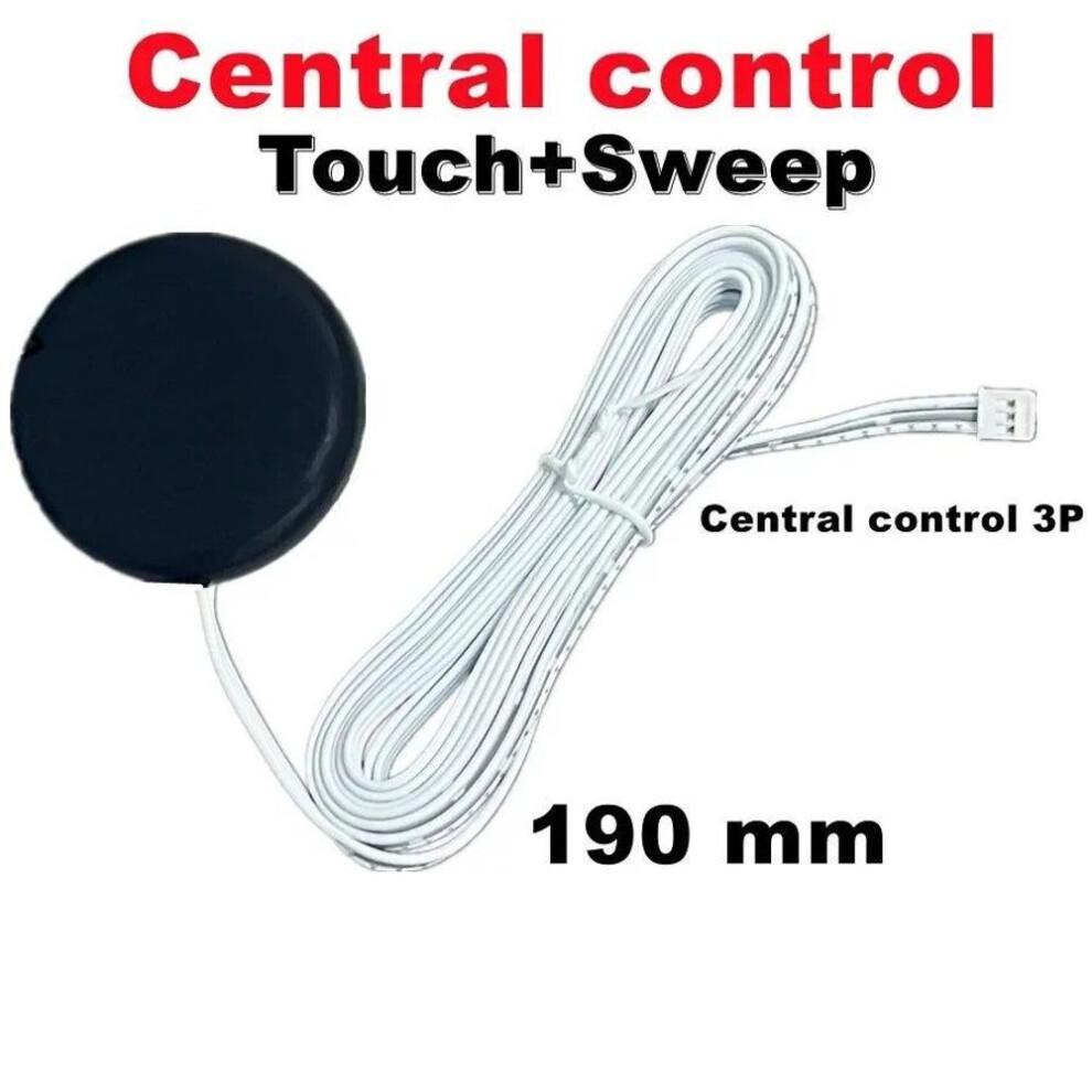 (as the picture, Central control 3P-A) Penetrable 25mm Wood Panel Wireless Touch Sensor Led Light Switch Control 12v 24v 60w Hand Sweep Control Dimmable Touch Dimmer