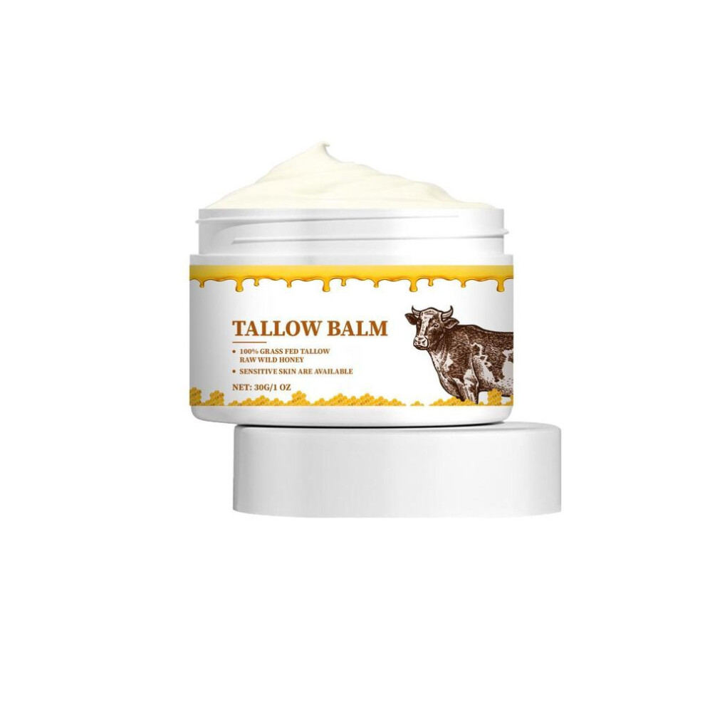 (as the picture) Beef Tallow And Honey Balm For Skin: Premium Tallow Honey Skin Balm- All-natural Moisturizer For Face & Body, Tallow Balm For Skin Hydration