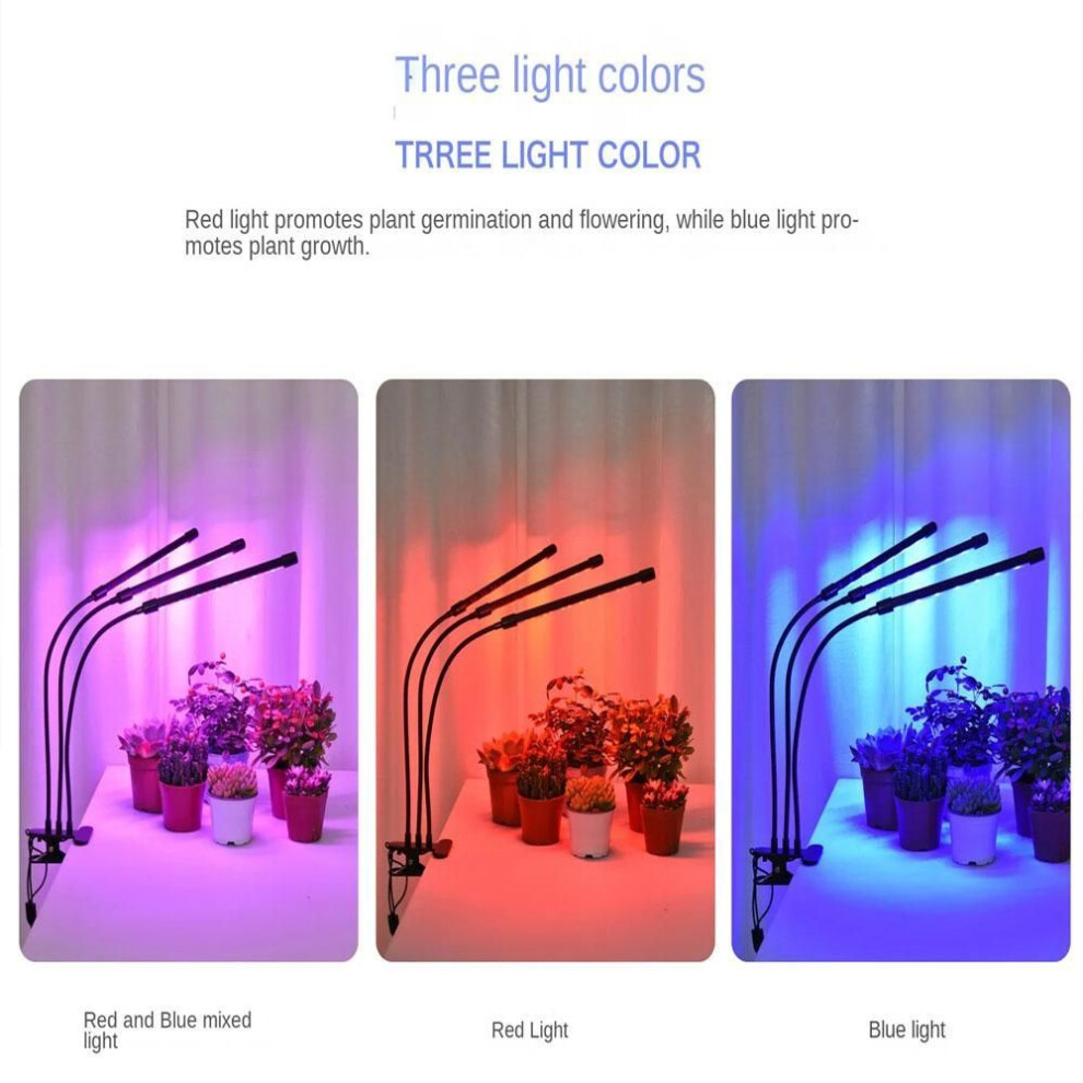 (2 Heads USB Port) Usb Grow Light Full Spectrum Phytolamp For Plants Light Usb Phyto Lamp Led Grow Lamp For Seeding Hydroponics Flowers Tent Box Indoor