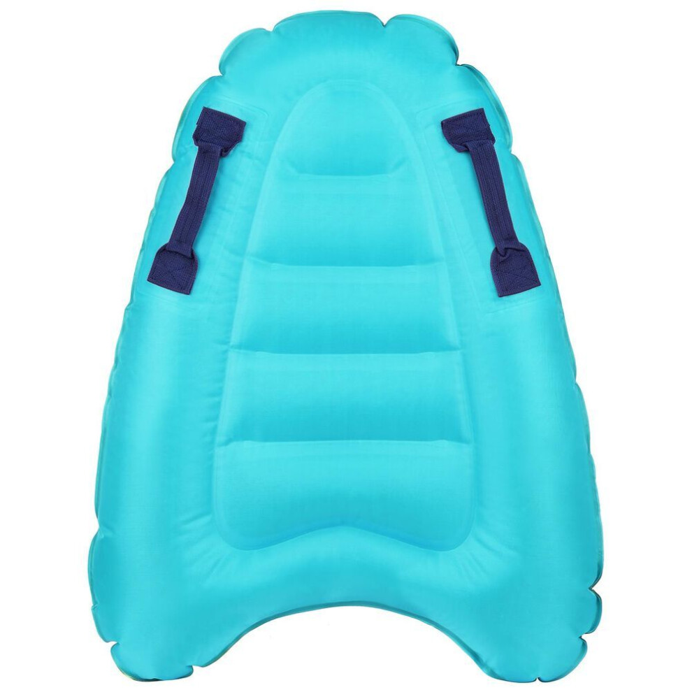 (blue) Inflatable Surfboard With Handles Kids Adults Inflatable Swimming Board For Beach Surfing Swimming