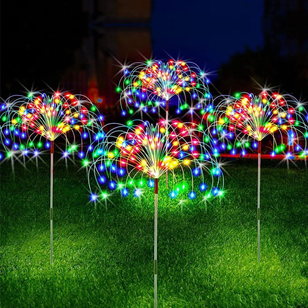 (60LED colour light) Led Solar Floor Mounted Fireworks Lights, Fairy Diy Light Bundles, Garden Lawn Decorations, Wedding Parties, And Christmas Day Landscape Lighting