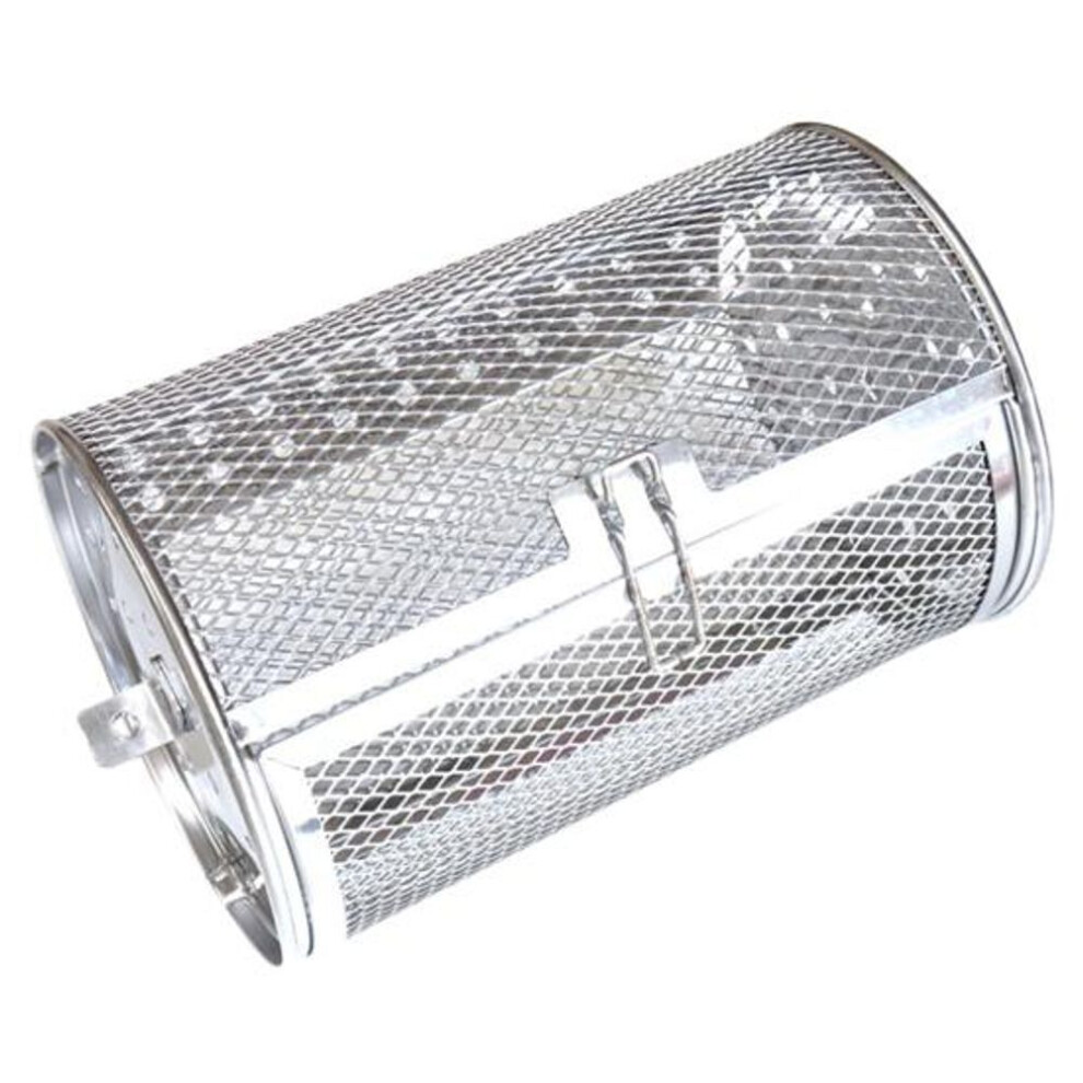 (C) Durable Detachable Roasting Chestnuts Comfortable Grip Rotisserie Grill Baking Cage Restaurant Accessory Chili Roaster Drum