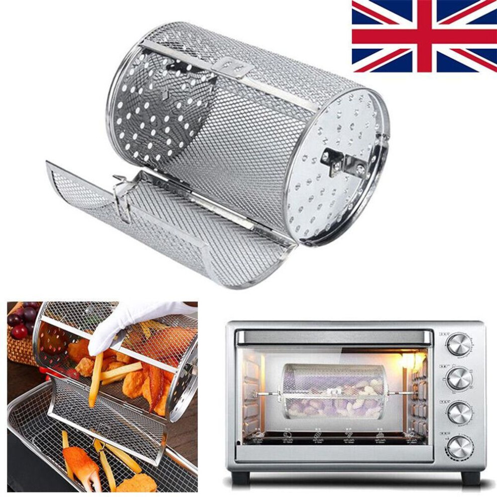 (120*180CM) Air Fryer Rotisserie Oven Basket Kitchen Universal Grill Roaster Accessories