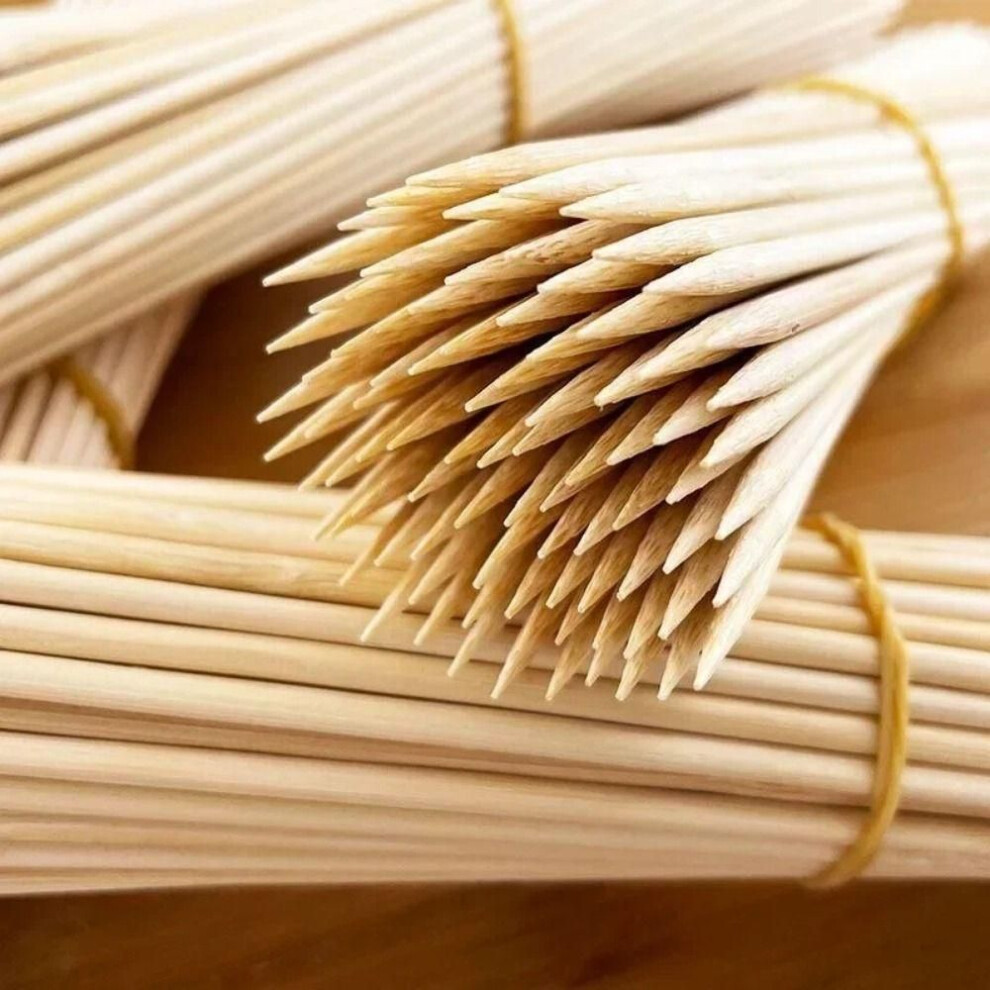 (100pcs) Disposable Kabob Skewers Natural String Skewers High Quality Bamboo Skewers