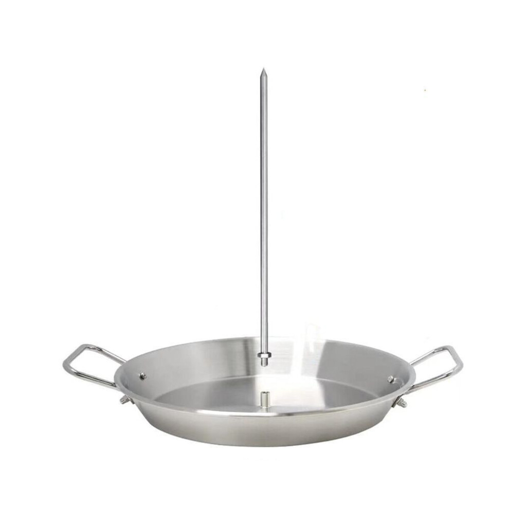 (silver, One Size) Sagit Bbq Vertical Skewer Skewer For Grill Brazilian Skewers For Home Made Tacos Al Pastor Shawarma Brazilian Churrasco Stainless Steel