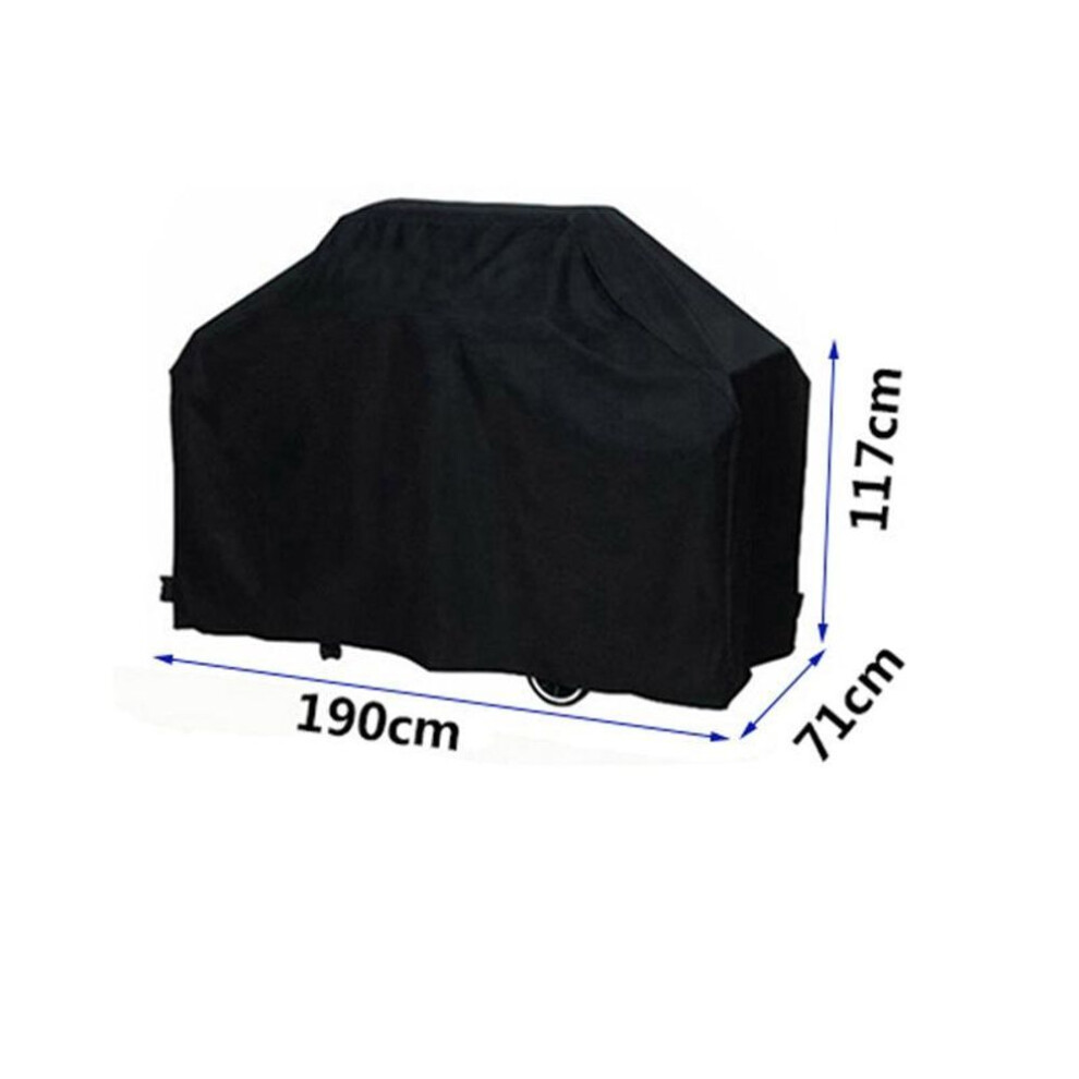 (black, 190x71x117cm) Waterproof Grill Cover Bbq Grill Outdoor Rainproof Dustproof Heavy Duty Grill Cover For Gas Charcoal Electric Grill