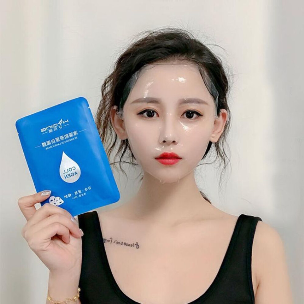 (1pc) 1pc/3pc/5pc Seaweed Collagen Crystal Face Mask Moisturizing Skin Care