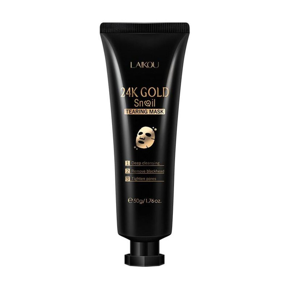 (as the picture, 50g) Laikou Gold Leaf Peel Off Mask 50g Cleansing Pore Skin Care Product