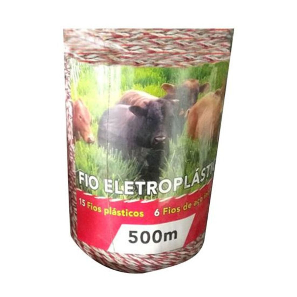 (2mm*500m) 500m Electric Portable Fencing Poly Wire Rope Farm Garden Animal Enclosure Tool