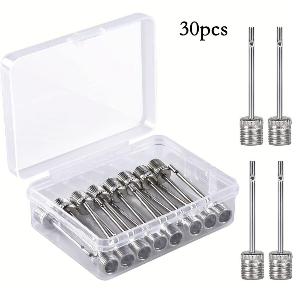 (30pcs) 30pcs Stainless Steel Air Pump Needle, Premium Inflation Needles, Pump Needle For Football, Basketball, Soccer,