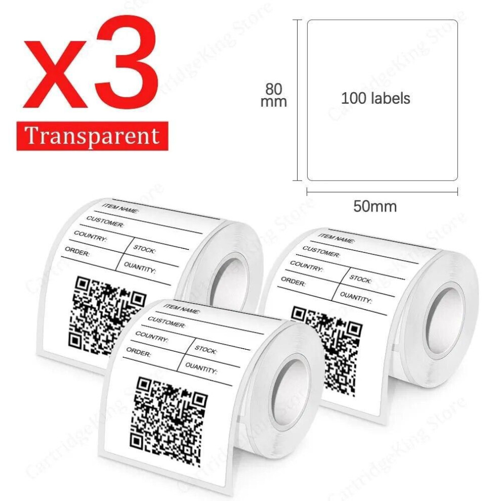 (3PK-50X80mm-100pcs) P50 Thermal Label Printer Similar To E210 M110 Adhesive Sticker Printer For Mobile Computer Mini Barcode Printer Portable Maker