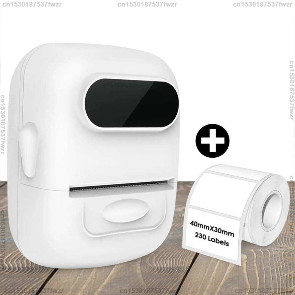 (White Printer) P50 Thermal Label Printer Similar To E210 M110 Adhesive Sticker Printer For Mobile Computer Mini Barcode Printer Portable Maker