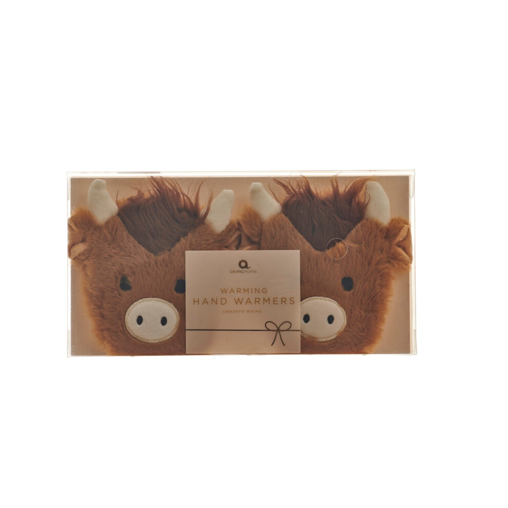 Aroma Home Highland Cow Reusable Gel Pack Hand Warmers