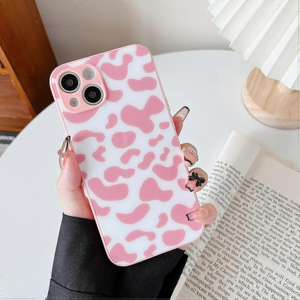 Konhill (As Show, One Size) Case For Iphone 13,Fashion Cute Milk Cow Print Phone Case,Ultra Slim Soft Tpu Bumper Shockproof Protective Case For Iphone 13 - Pi