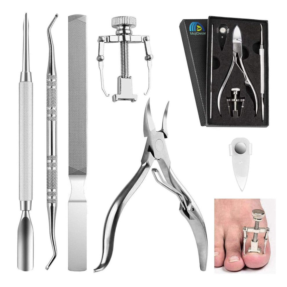 Ingrown Toenail Set, Professional Nail Care Set, 6PCS Premium Stainless Steel Manicure & Pedicure Set