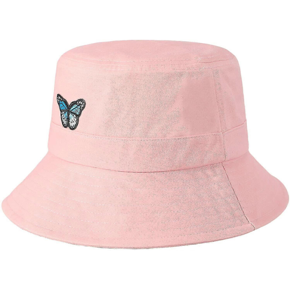 Konhill (As Show, One Size) Summer Unisex Fashion Embroidery Fisherman Hat