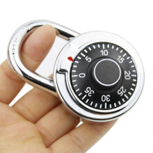 (As show, One size) Password Turntable Lock Gym Anti Theft Turntable Number Padlock School Locker Combination Code Auspicious Padlock