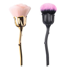 (As show, One size) Heytea 2 Pieces Rose Makeup Brushes Blush Brush Large Face Powder Makeup Brushes for Powder Cosmetic Nail Dust Brush Loose Powder Brush Makeup Manicur
