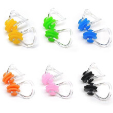 (As show, One size) Waterproof Silicone Swimming Nose Clip Plugs for Adults Children Age 7+ (12 Pack)